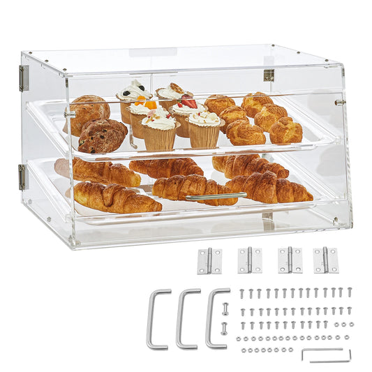 VEVOR Pastry Display Case Acrylic Countertop Bakery Display