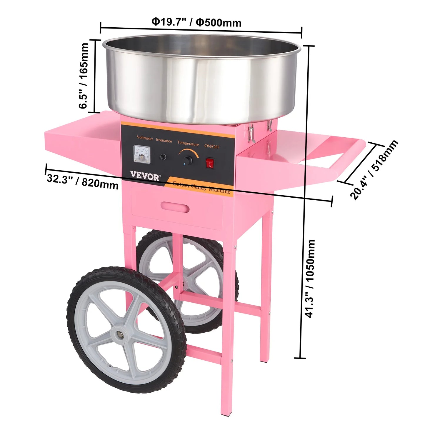 Succebuy Electric Cotton Candy Machine With Stainless Steel Bowl
