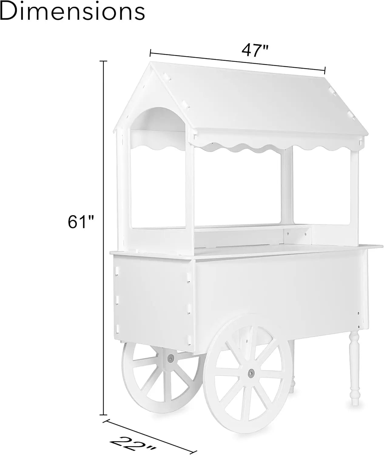 XMSJHign-concerned Candy Cart Display Stand With Wheels