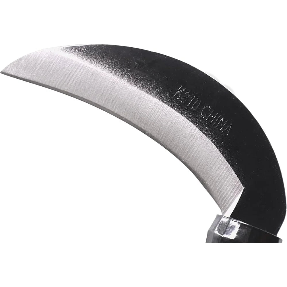 XMSJ Japanese Style Weeding Sickle High Carbon Steel Blade
