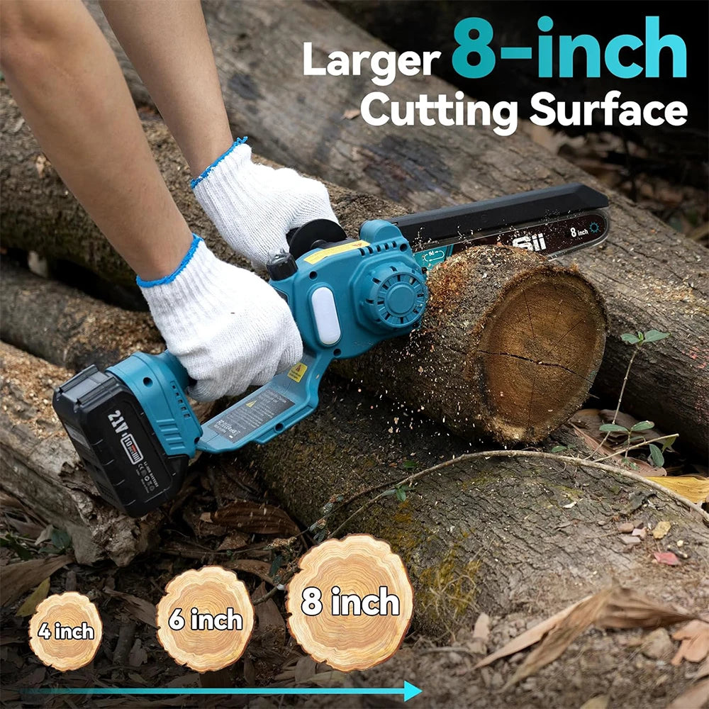 Seesii 2in1 Cordless Pole Saw For Tree Trimming And Pruning