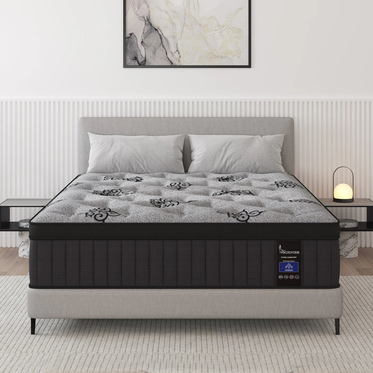 SweetloveCN Hybrid Memory Foam Pocket Spring Mattress Medium Firm