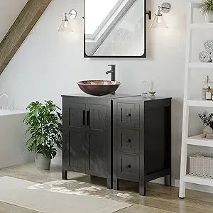 Ticify Modern Bathroom Vanity With Sink Cabinet And Drawers