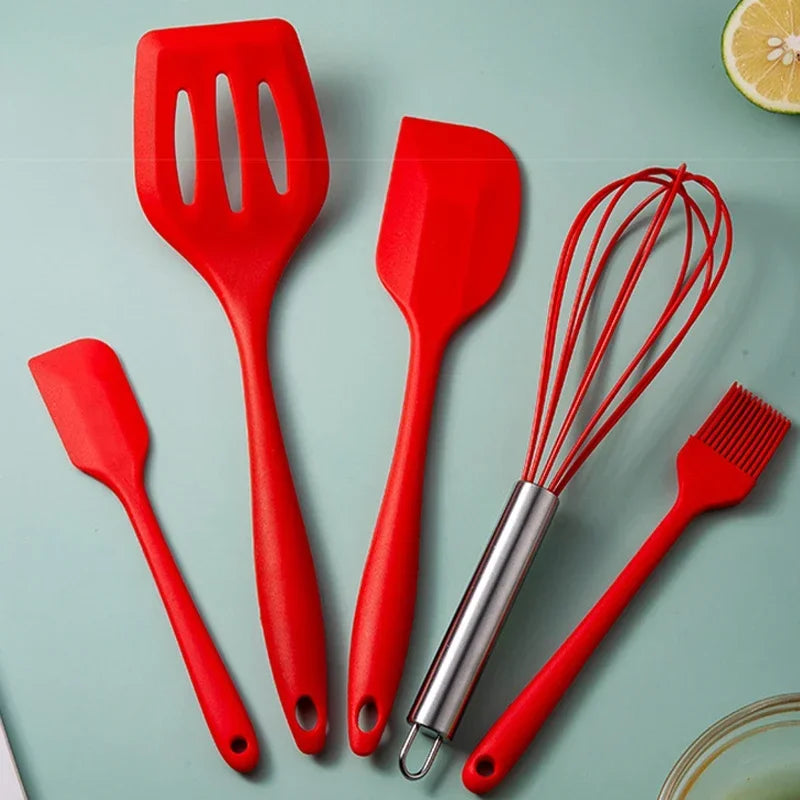 Venlohome 5 Piece Silicone Baking Utensils Set Nonstick