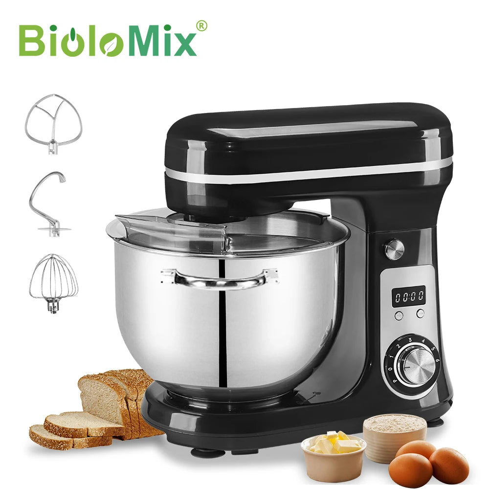 Biolomix 6 Speed Stand Mixer With Blender And Dough Kneader