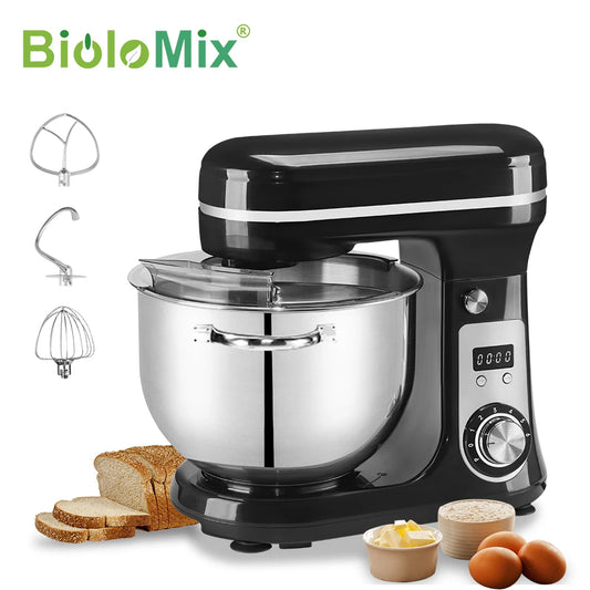 Biolomix 6 Speed Stand Mixer With Blender And Dough Kneader