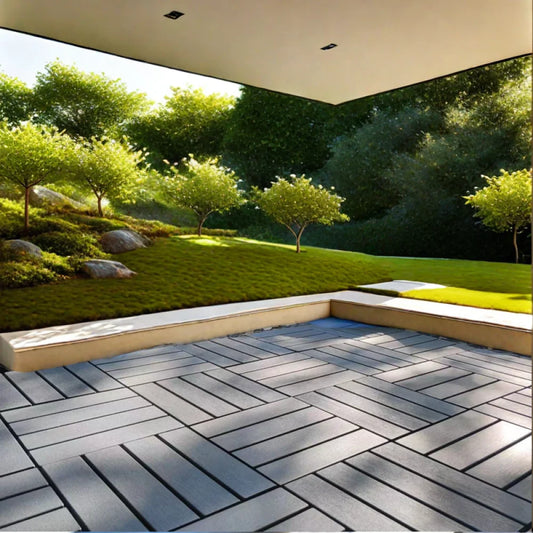 Hign-Concerned Interlocking Plastic Deck Tiles Waterproof