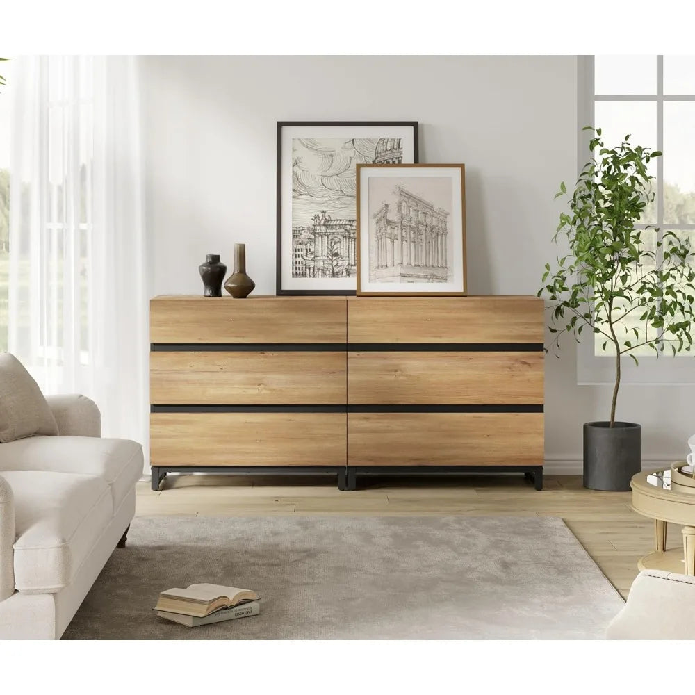 MKDK Modern Dresser And Nightstands Set With Ample Storage