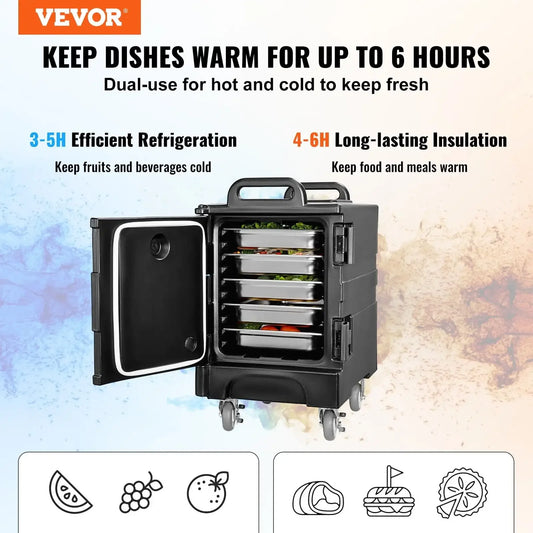 XMSJ Insulated Food Pan Carrier Stackable Catering Dishbox