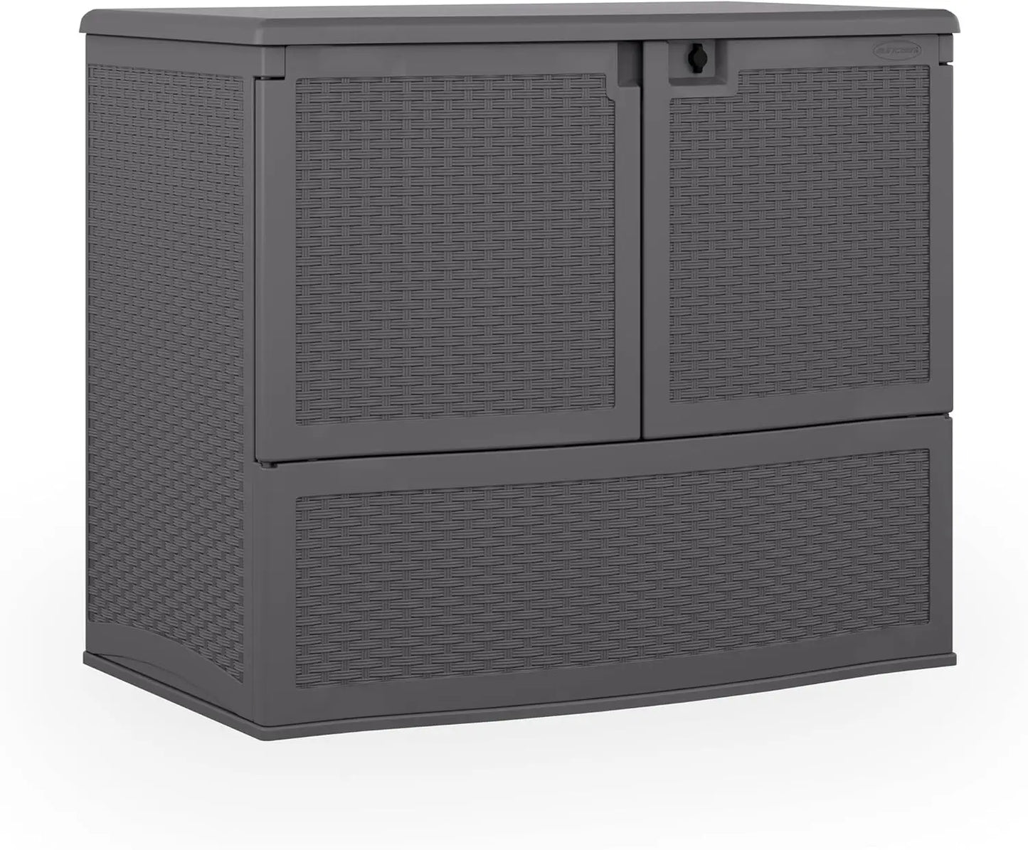 Backyard Oasis Vertical Outdoor Deck Boxes for Patio Bars, 195-Gal. Outdoor Storage Box for Patio Furniture and Grill Tools