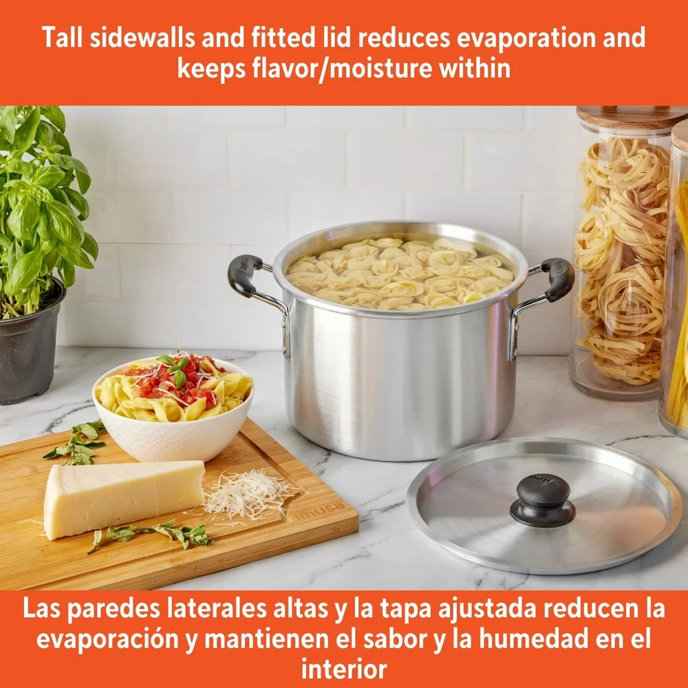 XMSJ Aluminum Stock Pot With Cool Touch Handles For Stews