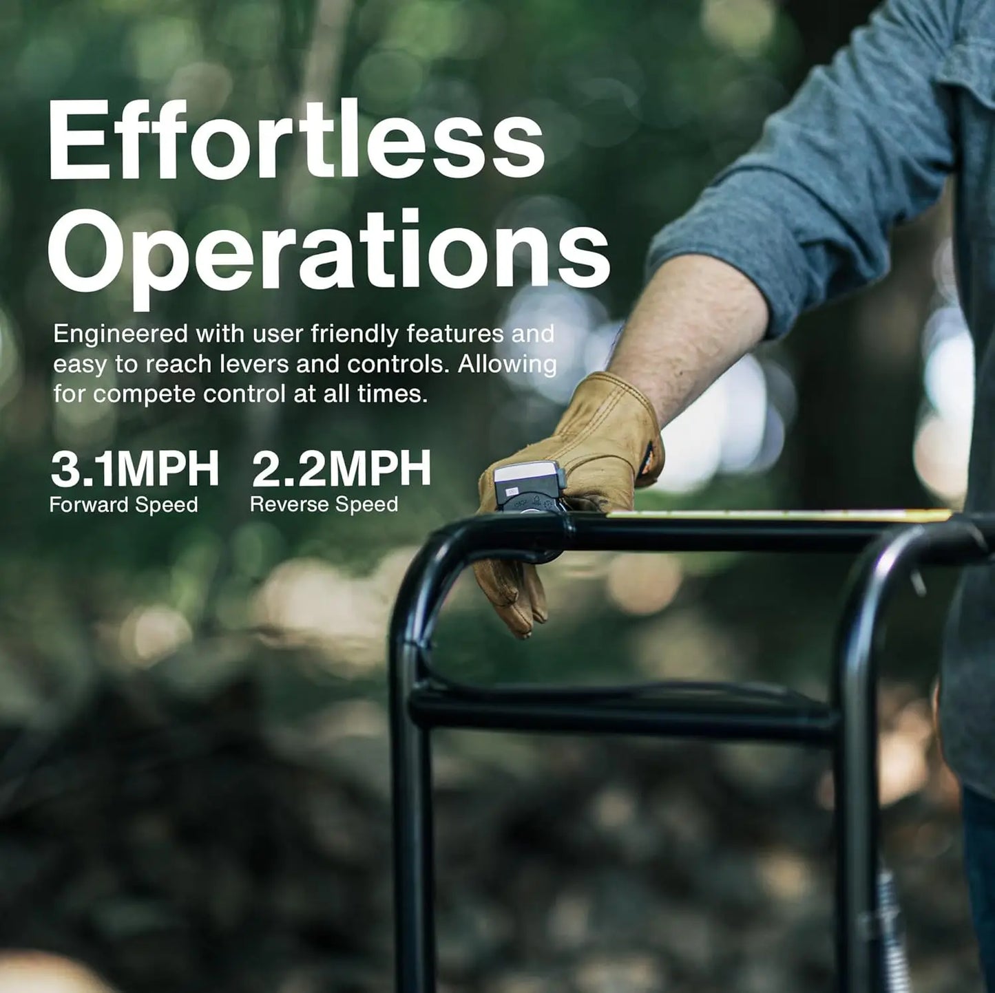 Landworks AGM Electric Utility Cart - 500W Lead-Acid Battery-Powered Power Wagon, 500 lbs Load Capacity & 1000 lbs Towing, Heavy