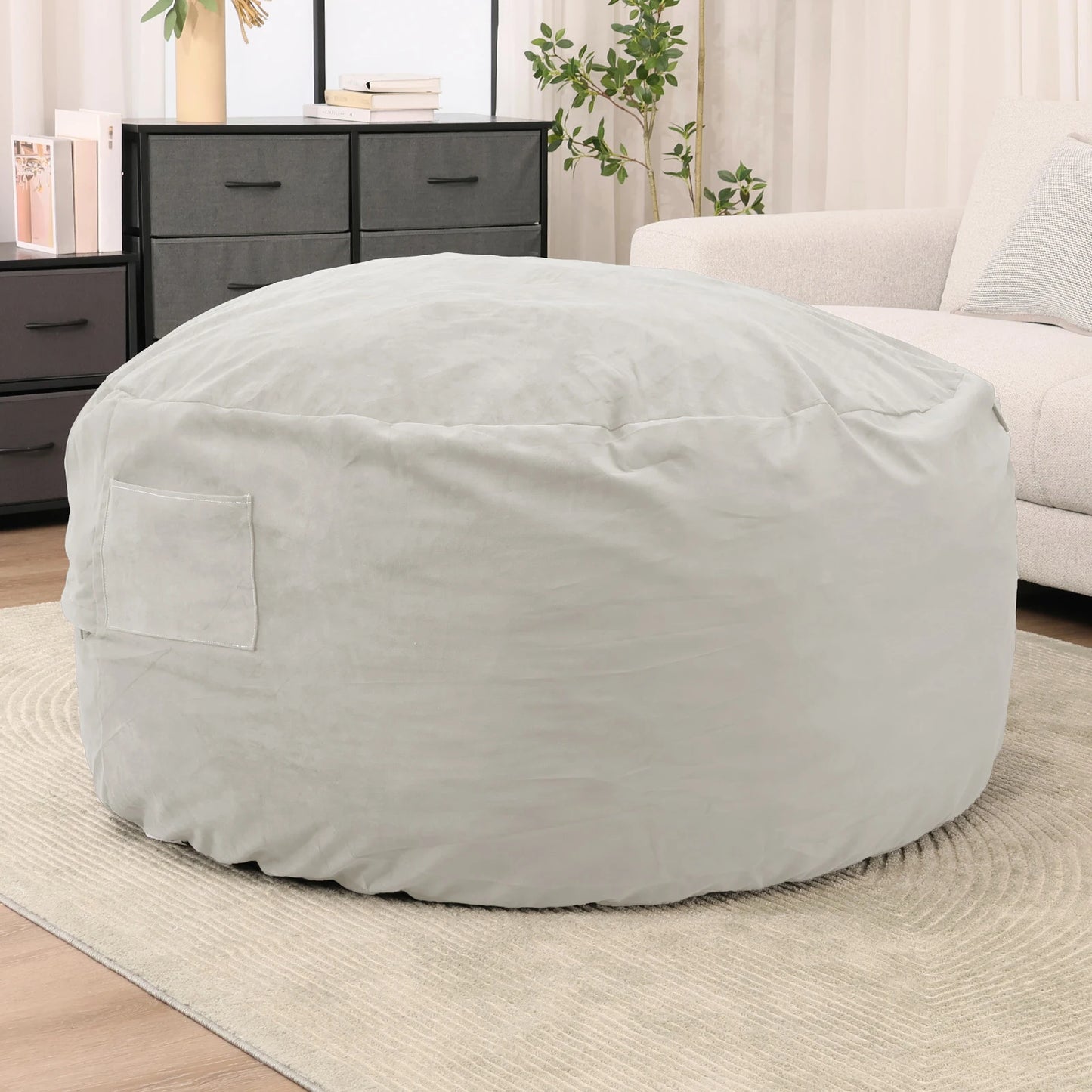 JHK Bean Bag Chair for Gaming Reading with Removable Cover