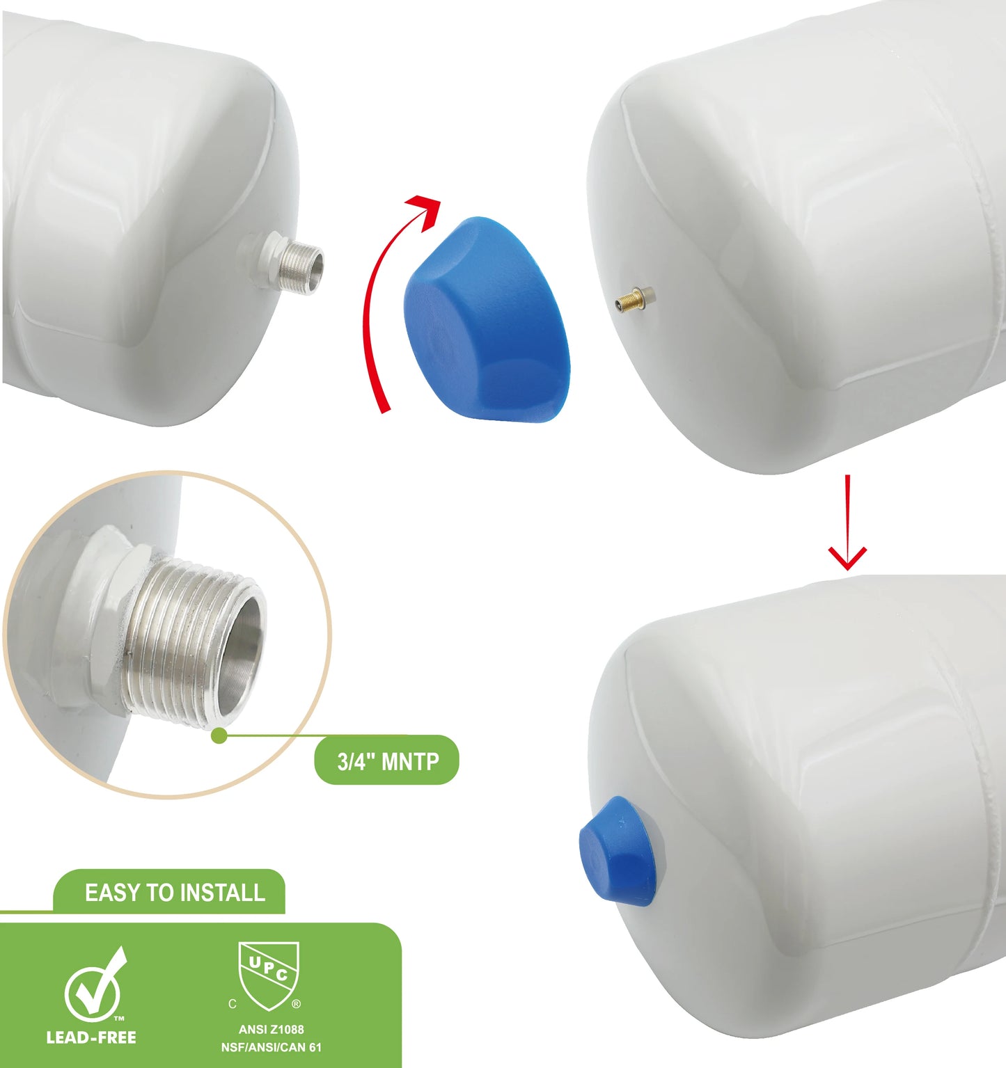 Climber Water Heater Expansion Tank Model 80102 For Home Use