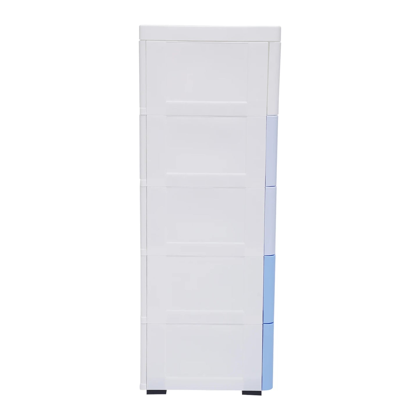 Plastic Drawers Dresser Storage Cabinet 5 Drawer Stackable Vertical Clothes Storage Tower, Bedroom Tall Small Chest Closet