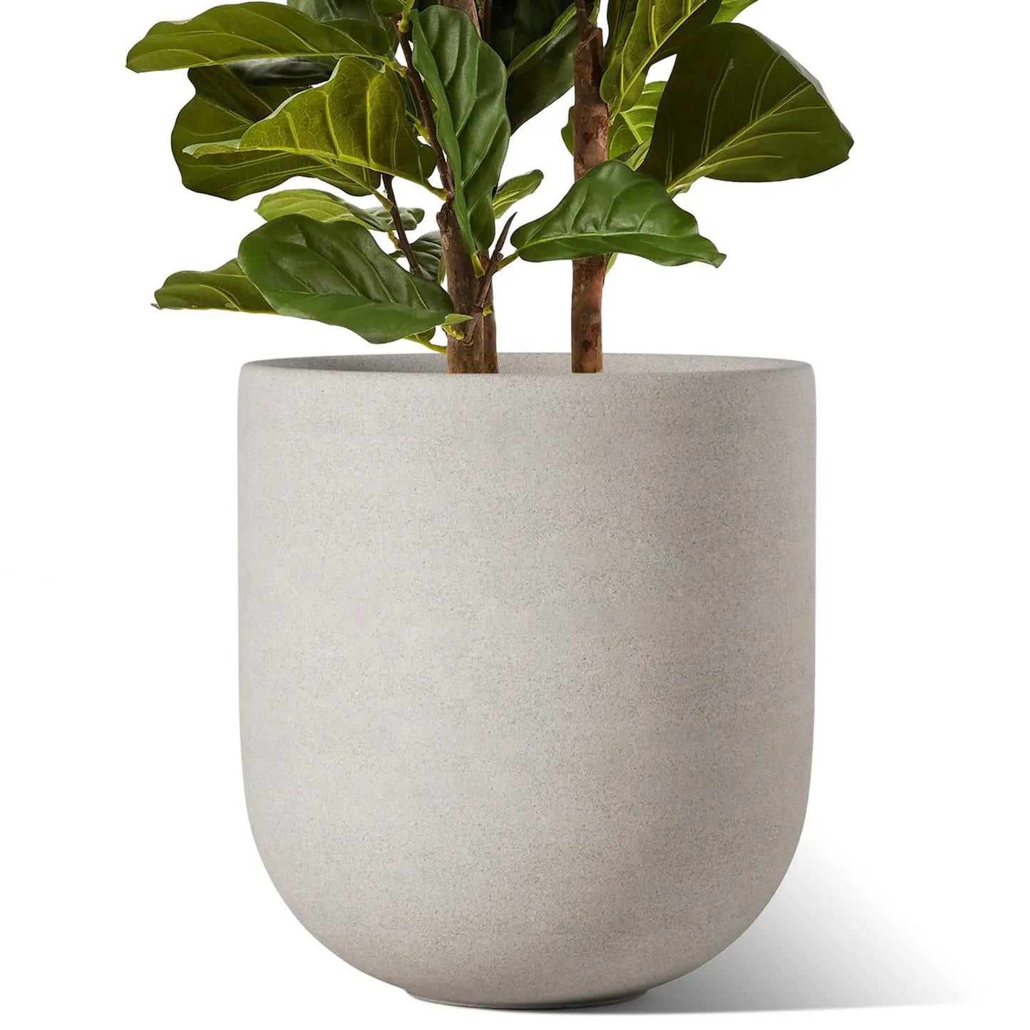 Porcelain Plant Pot With Drainage Hole And Rubber Plug