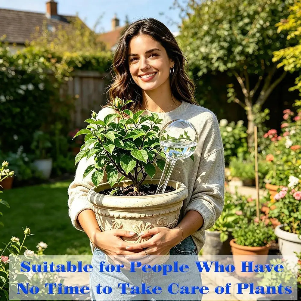 Clear Plastic Self-Watering Bulbs for Indoor Outdoor Plants