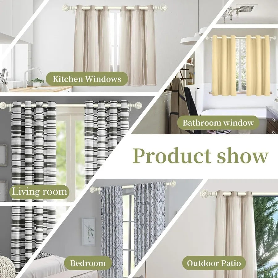 Guangdong Heavy Duty Adjustable Curtain Rods Farmhouse