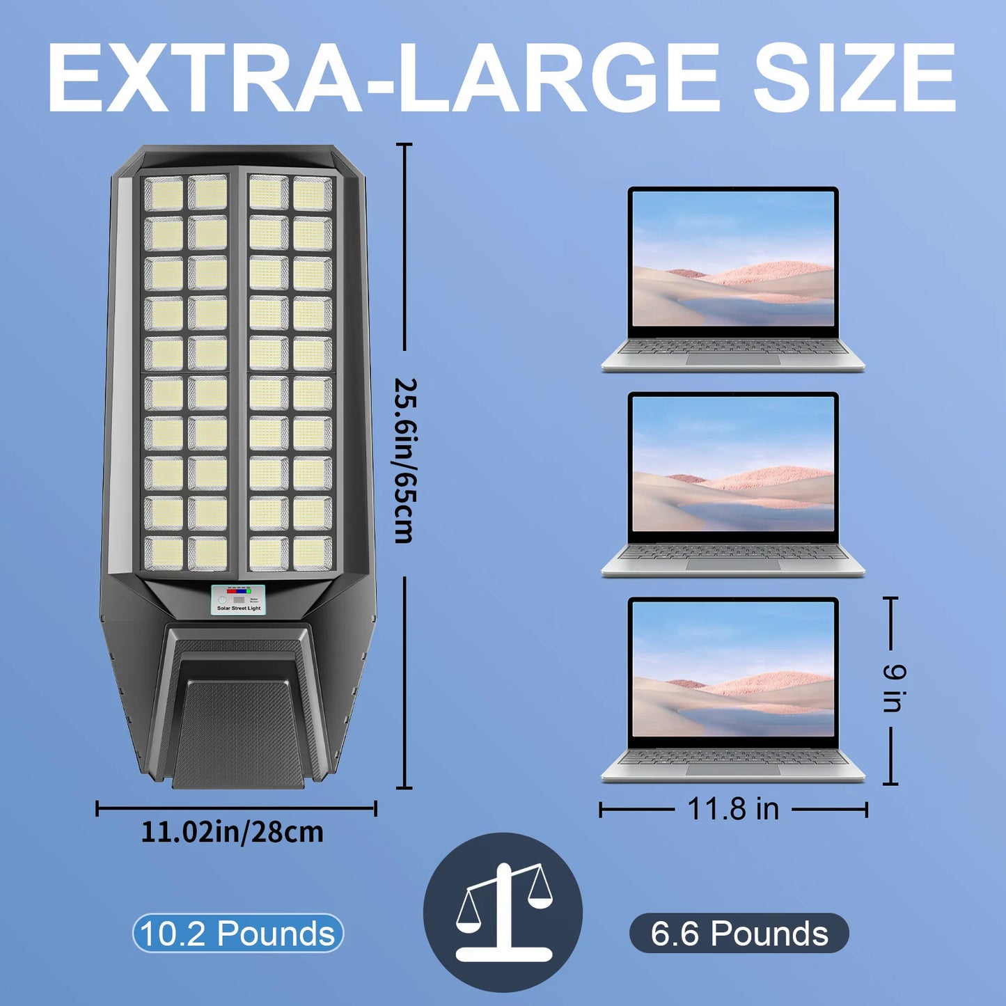 8000W Solar Street Light With Motion Sensor IP65 LED