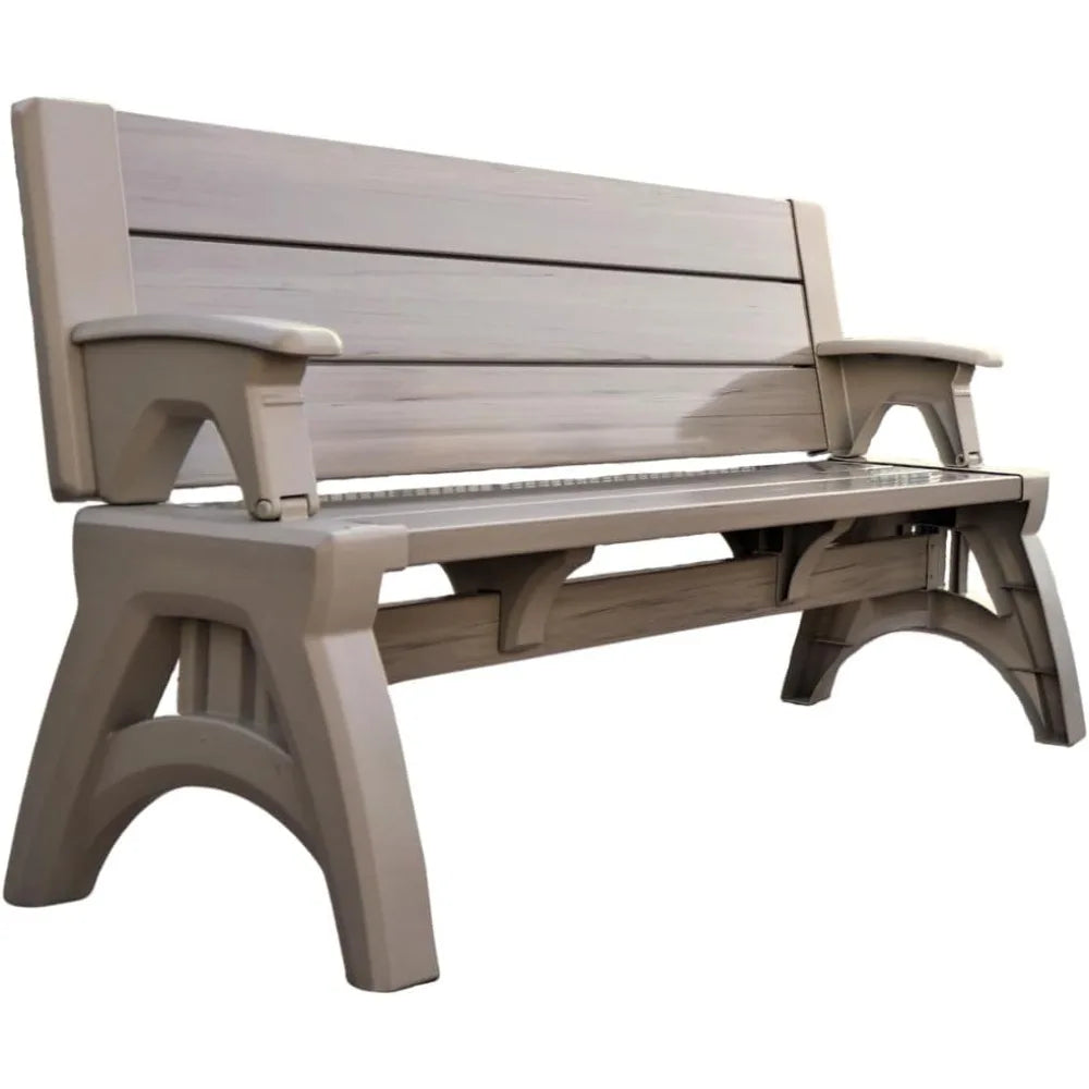 DAFIFY 2in1 Outdoor Bench and Picnic Table Foldable