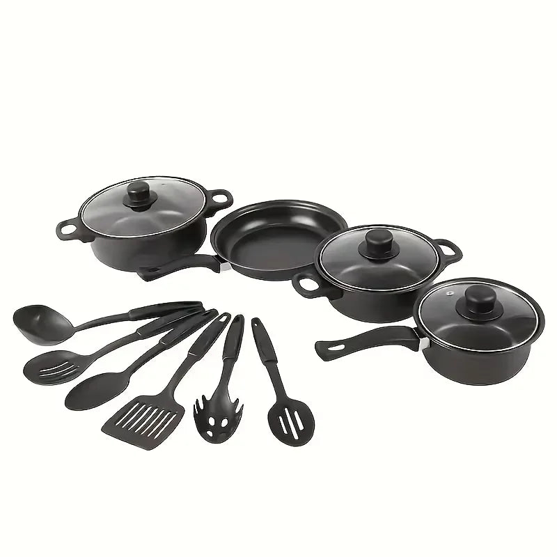 AEHOME Nonstick Stainless Steel Cookware Set With Pots And Pan