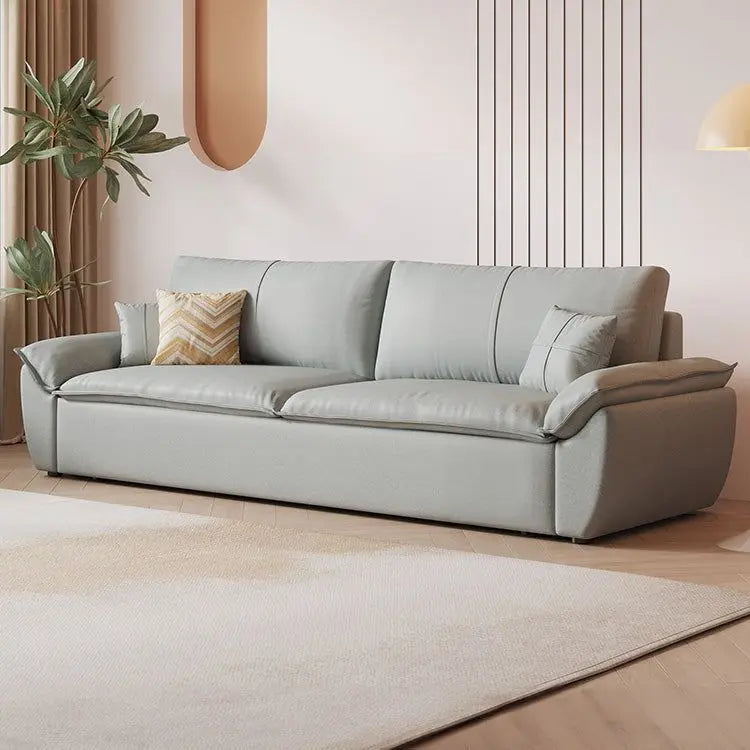 Italian-Style Full Genuine Cowhide Leather Sofa Modern Luxury