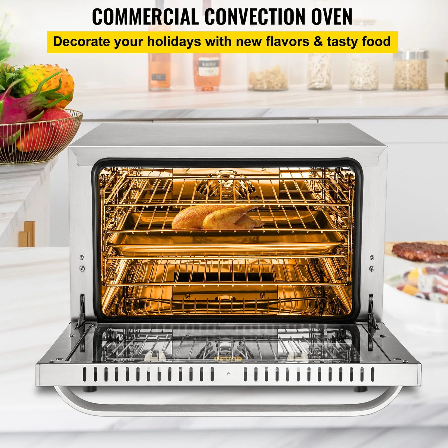 SucceBuy Electric Oven Commercial Multifunction Countertop Convection Oven