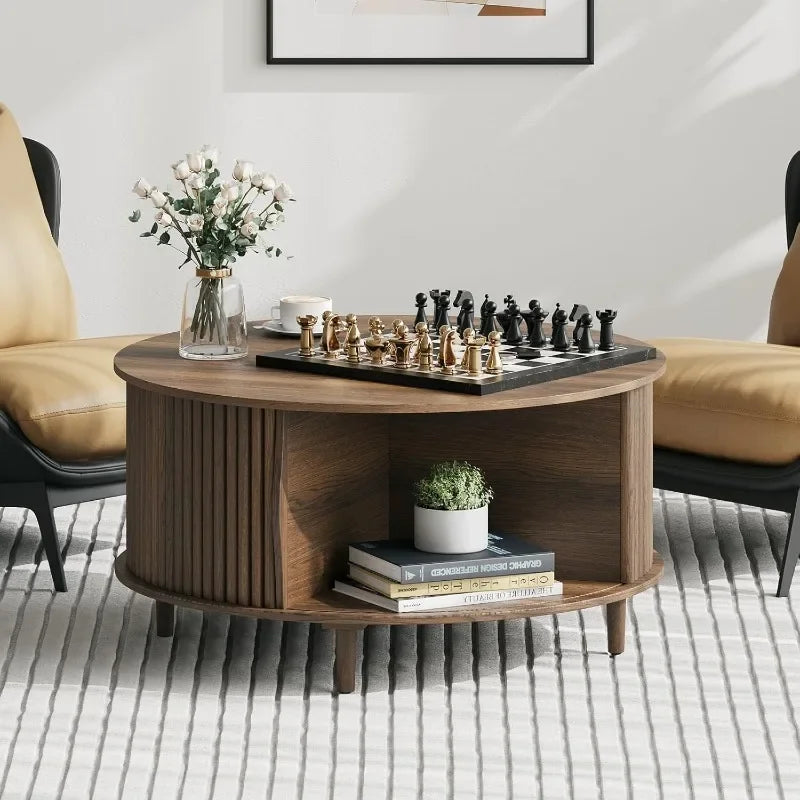 Hign-concerned Lift Top Coffee Table With Hidden Storage