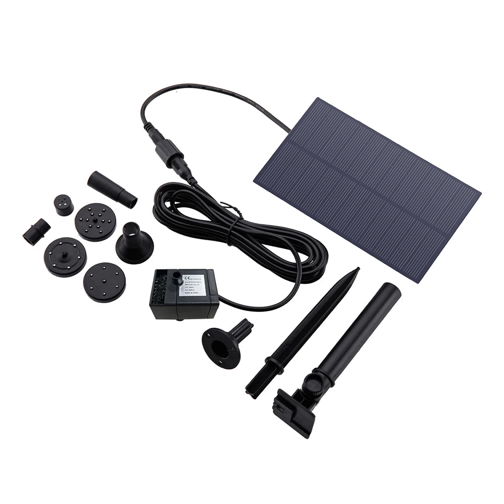 Hign-concerned Solar Fountain Pump Kit For Garden Fish Tank
