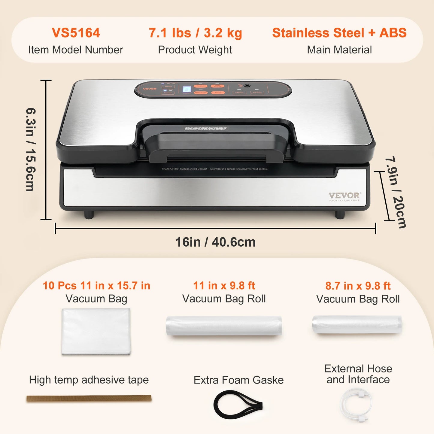 Big Boss Home and Garden Vacuum Sealer 130W With Bags