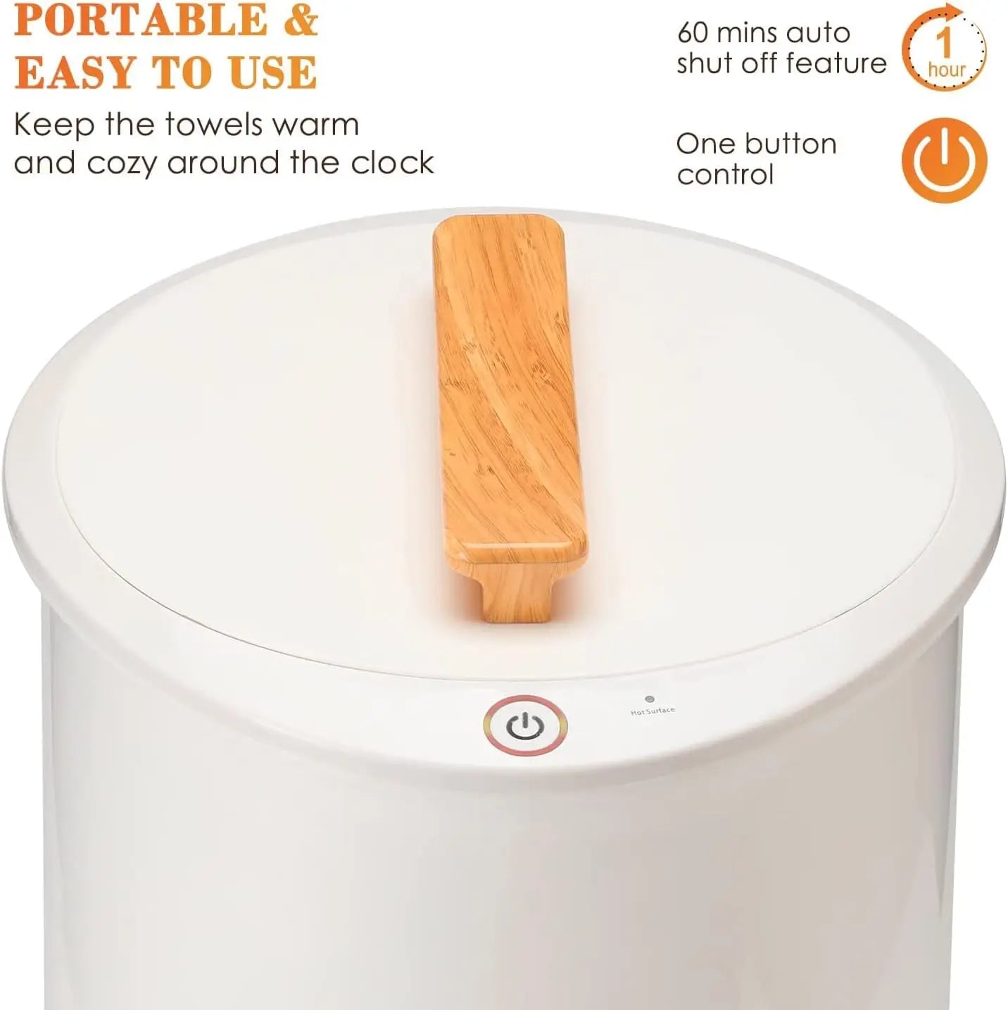 XMSJH Luxury Towel Warmer Bucket Auto Shut Off Towels