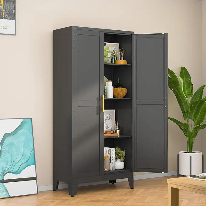 YQXH Metal Storage Cabinet For Home Office And Kitchen