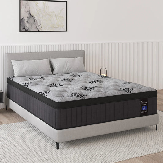 SweetloveCN Hybrid Memory Foam Pocket Spring Mattress Medium Firm