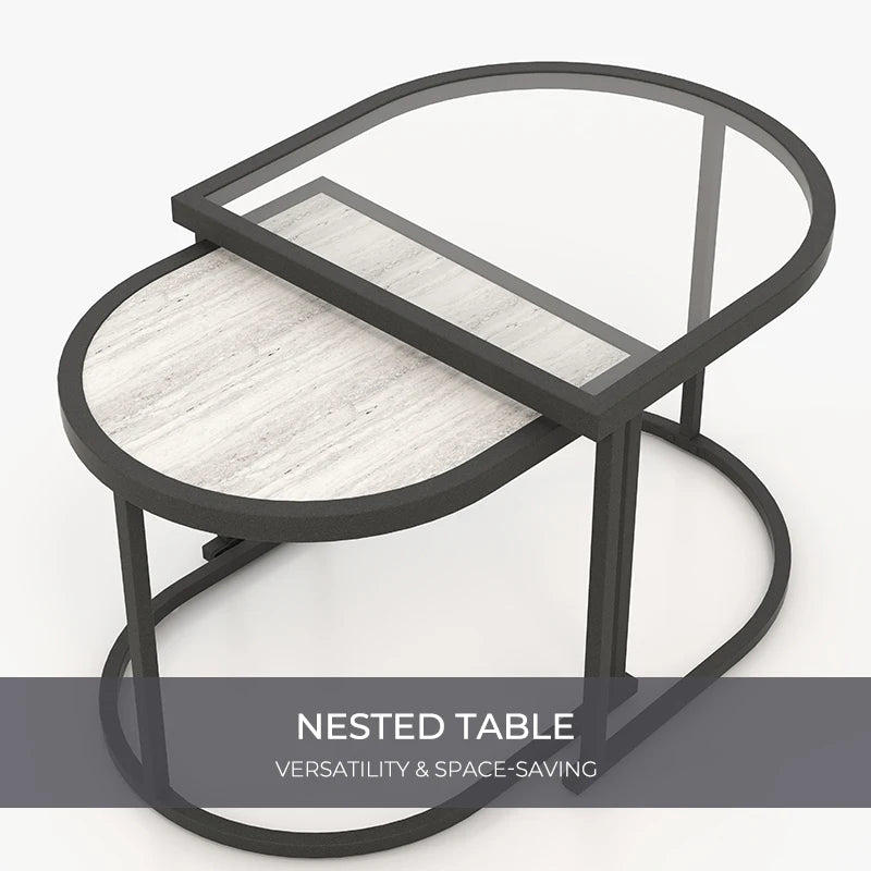 Grand Patio Outdoor Coffee Table Conversation Set With Cushions