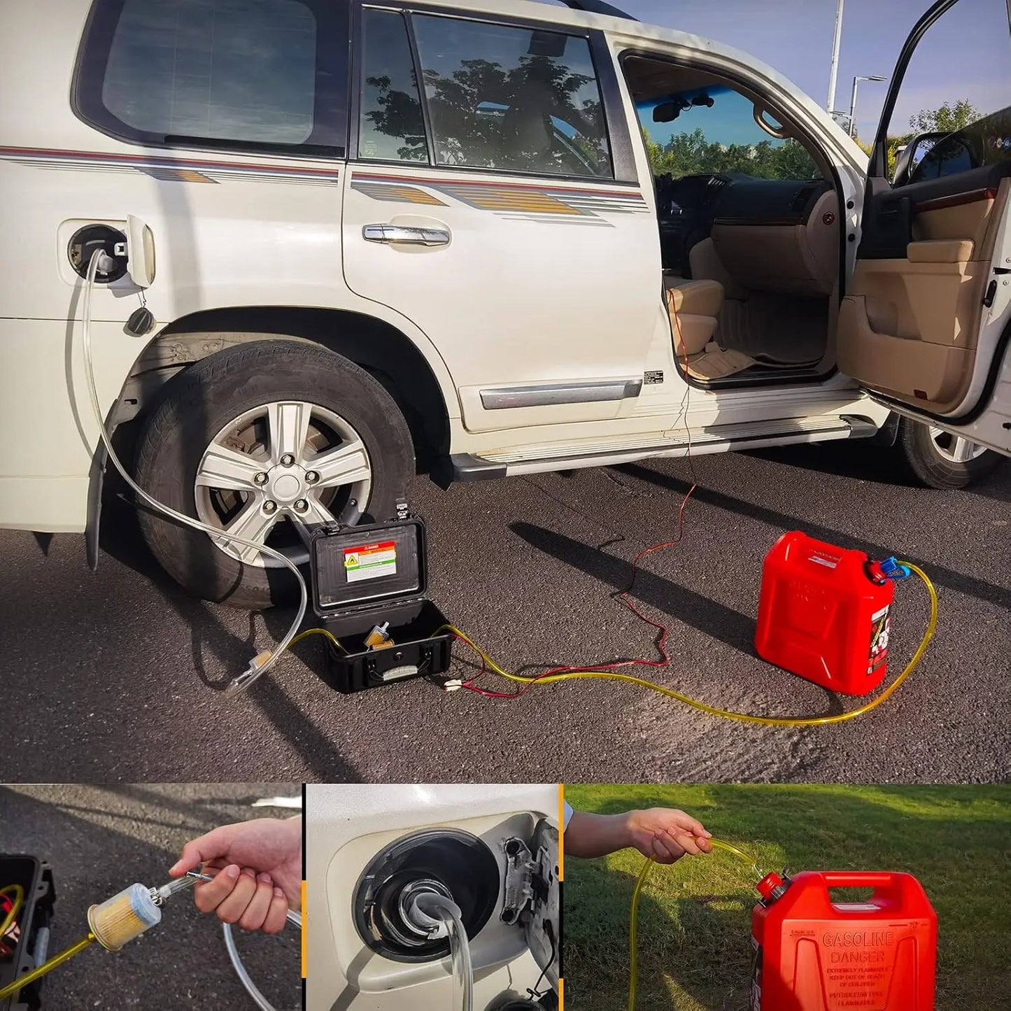 Hign-concerned Fuel Transfer Pump 12V 30 GPH Pulley Pipe