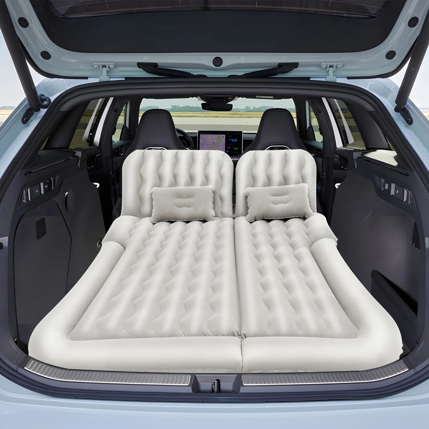 Universal Foldable Portable Inflatable Car Back Seat Bed