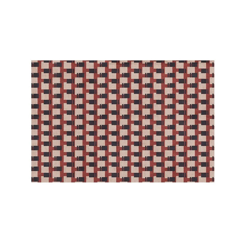 Modern Simple Carpets for Living Room Fluffy Soft  Bedroom Decor Plaid Carpet American Retro Lounge Rug Thickened Washable Mat