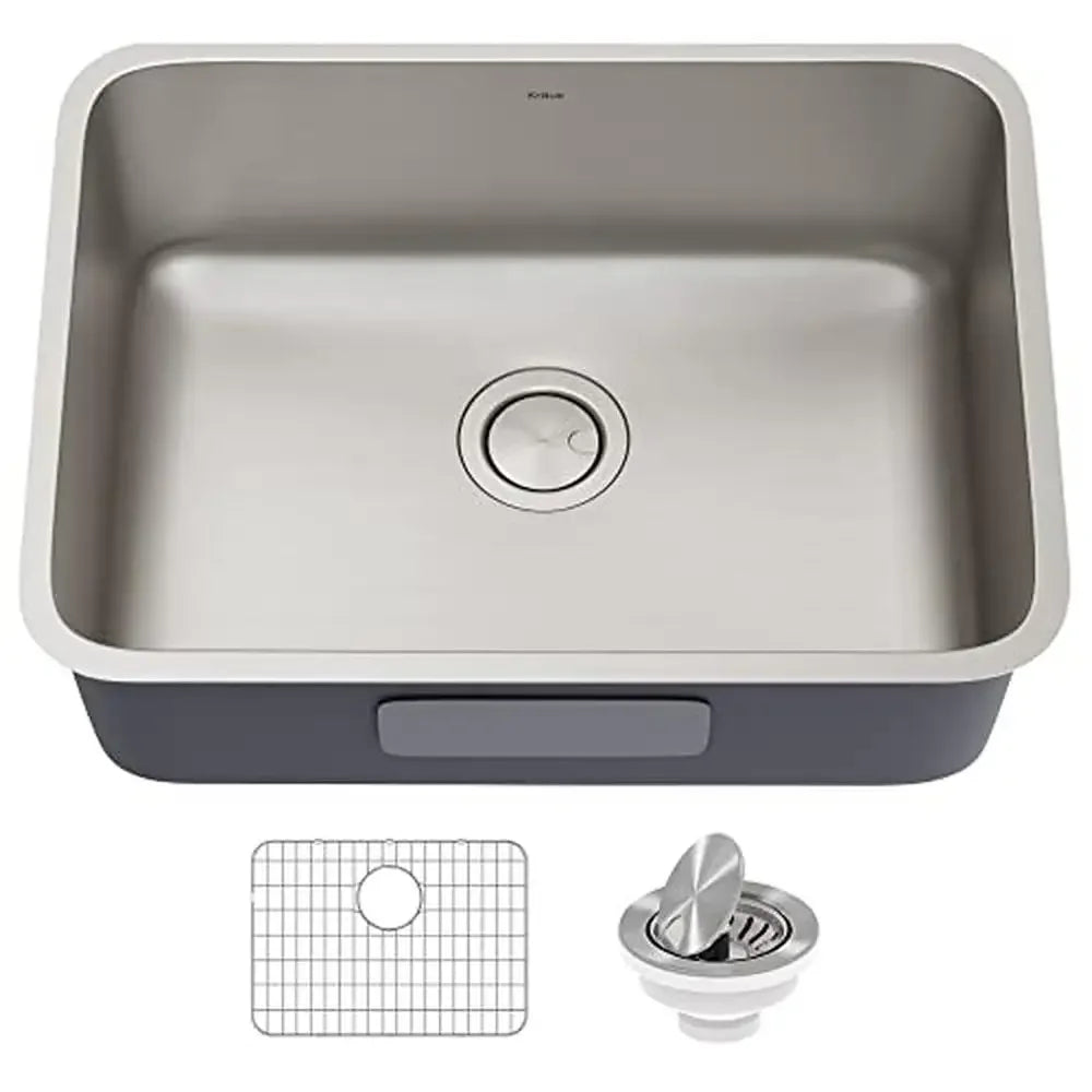 25" Undermount Stainless Steel Sink Clean & Contemporary Design Heavy-Duty Construction Spacious Single Bowl Dex Series by