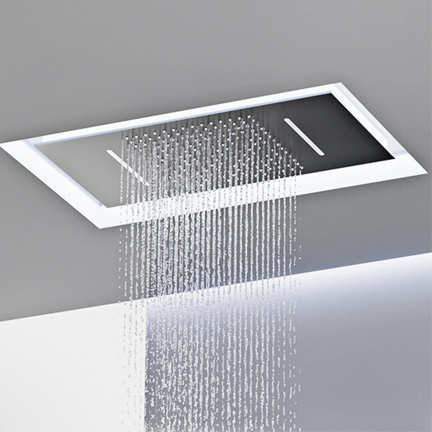 Gestana Luxury Ceiling Thermostatic Shower System 3 Function LED