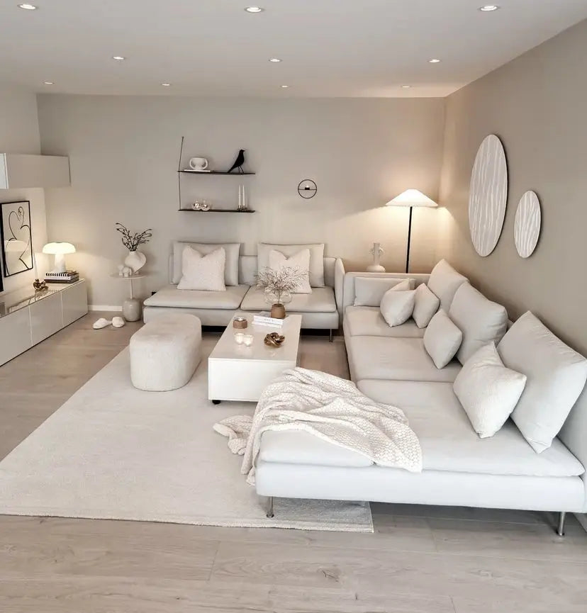 Modular Fabric L Shaped Sectional Sofa Set for Home Office