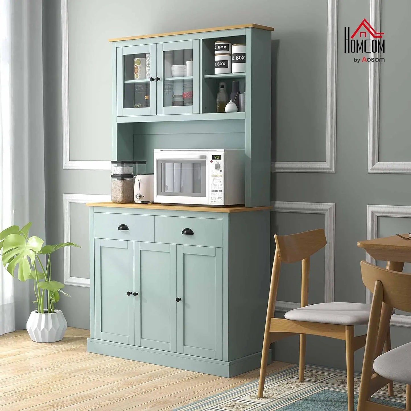 Kitchen Pantry Cabinet With Microwave Stand Modern Kitchen Hutch
