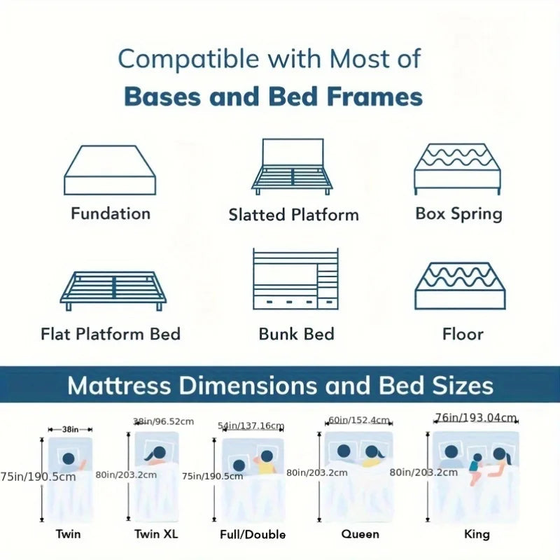 General Use Memory Foam Mattress With Copper Gel Back Relief