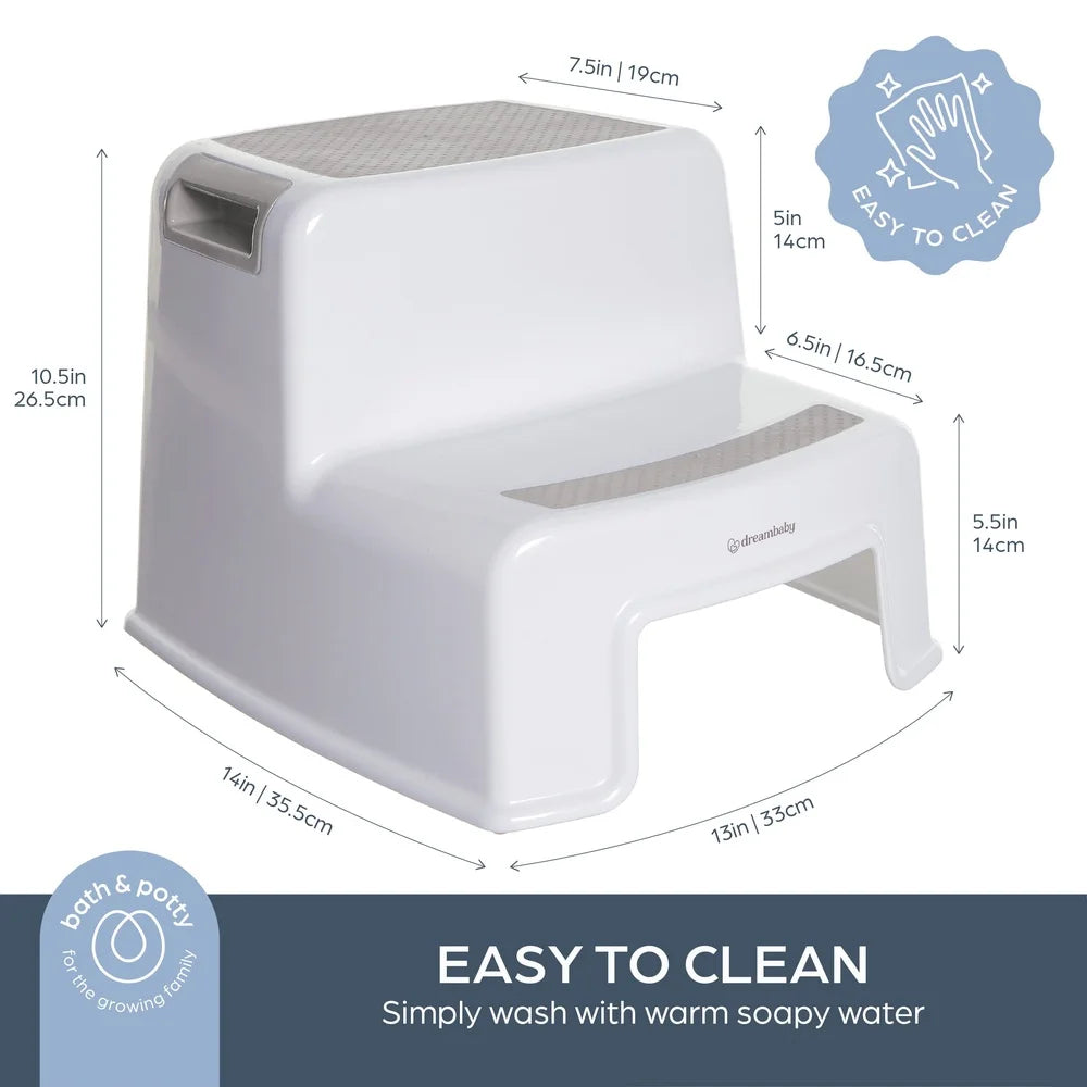 XMSJH Lightweight Non Slip Step Stool For Kids Bathroom