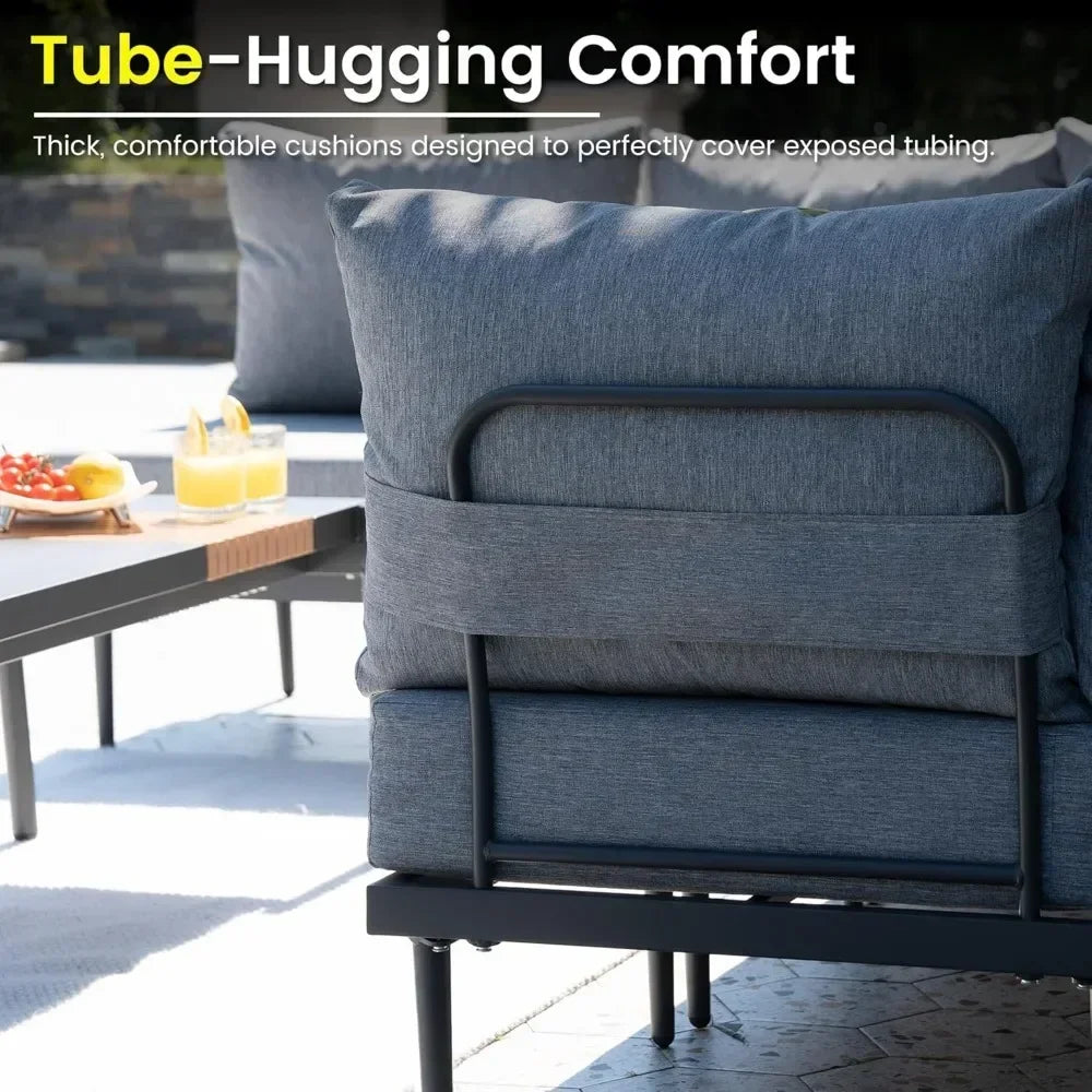 General Outdoor Metal Furniture Set Modern Sectional Sofa