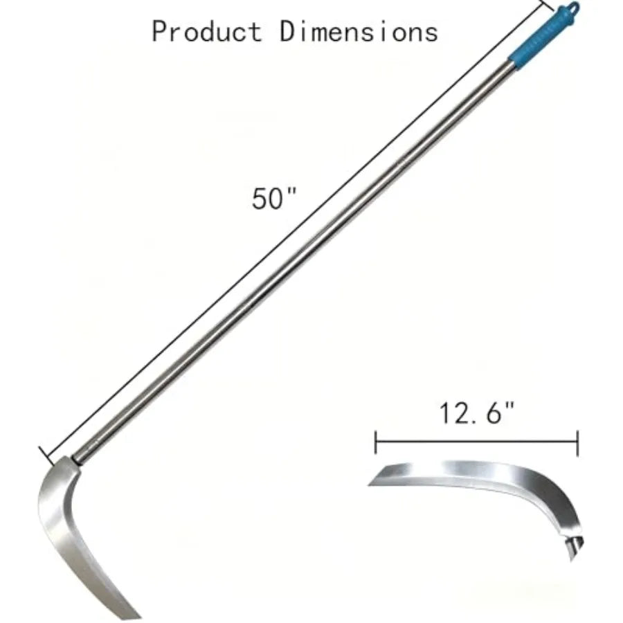 Scythe Adjustable Grass Sickle Weed Cutter With Detachable 3 Section