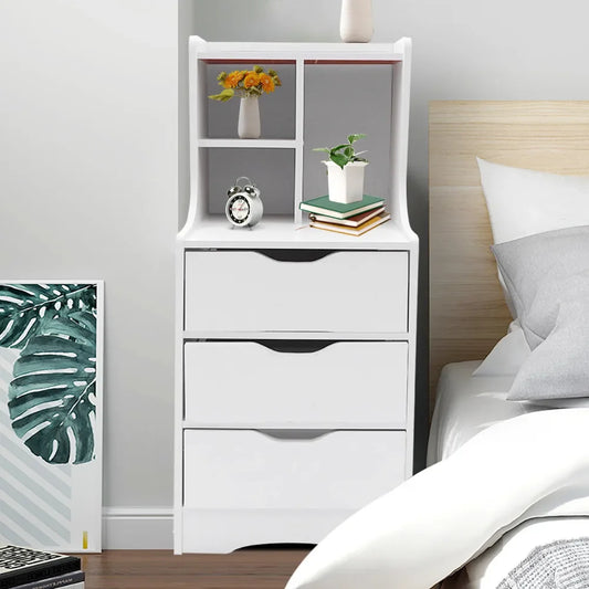 Bymaocar 3 Drawer Nightstand Modern Bedside Table