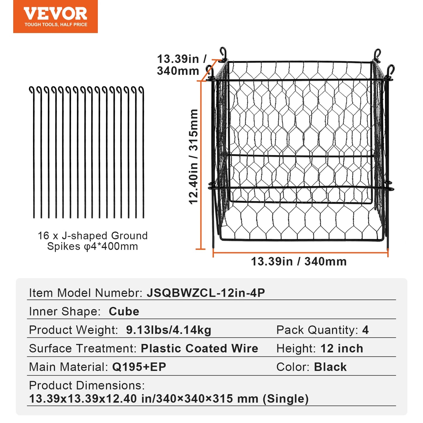 SucceBuy 10 Pack Plant Protectors Animal Exclusion Garden Cages