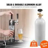 SucceBuy CO2 Tank Aluminum Cylinder with CGA320 Valve