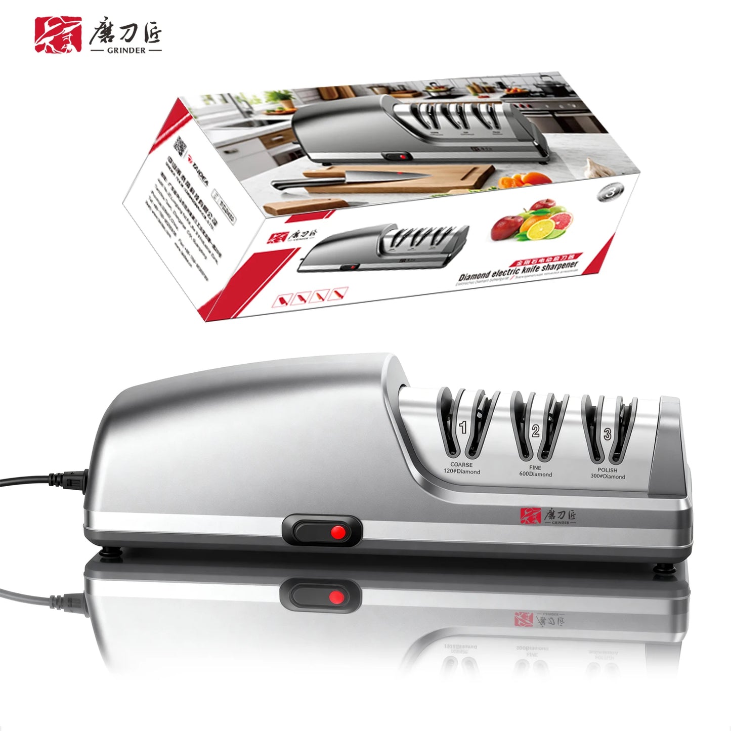 TAIDEA TG2403 Electric Knife Sharpener 3-Stage System