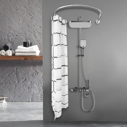 Craft of Weaving Shower Curtain Rail for Corner Mount